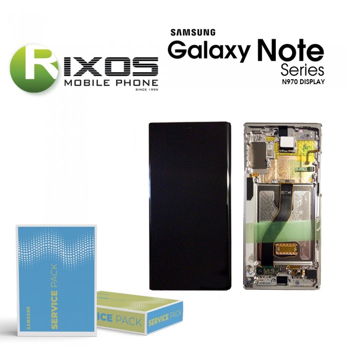 Samsung Galaxy Note 10 (SM-N970F) Display unit complete aura white GH82-20818B