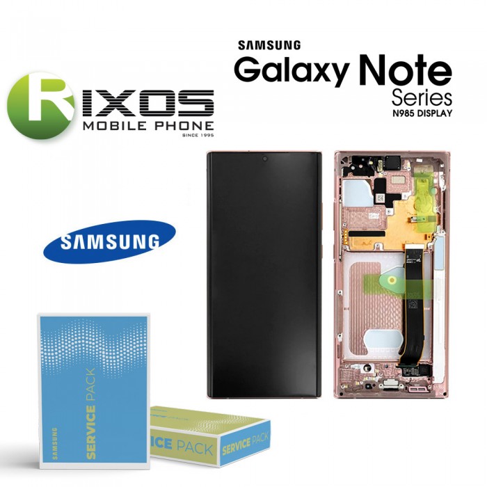 Samsung Galaxy Note 20 Ultra 5G (SM-N986F) Lcd Display unit complete mystic bronze GH82-23596D OR GH82-23597D OR GH82-23599D Samsung Galaxy Note 20 Ultra 5G (SM-N986F) Lcd Display unit complete mystic bronze GH82-23596D OR GH82-23597D OR GH82-23599D