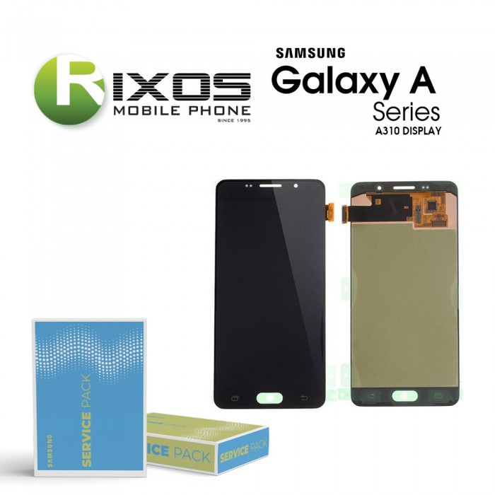 Samsung Galaxy A3 2016 (SM-A310F) Display module LCD + Digitizer black GH97-18249B