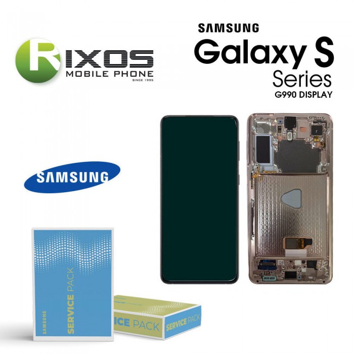 Samsung Galaxy S21 FE (SM-G990 2021) Lcd Display unit complete White GH82-26414B OR GH82-26420B OR GH82-26590B