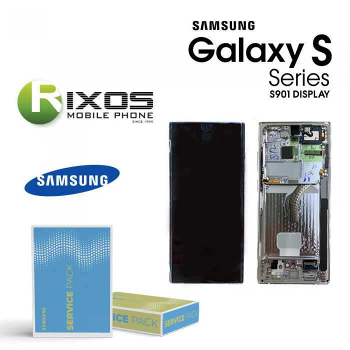 Samsung Galaxy S22 (SM-S901) Lcd Display Unit Complete Green GH82-27520C OR GH82-27521C