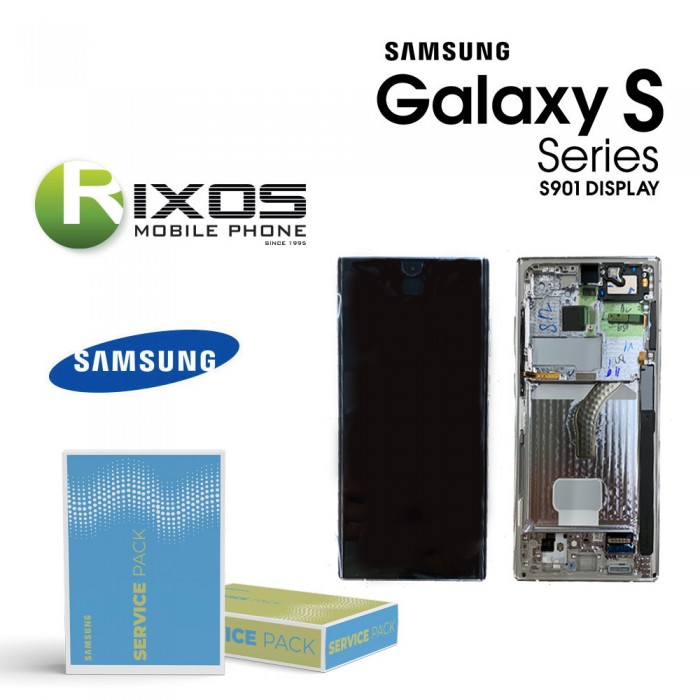 Samsung Galaxy S22 (SM-S901) Lcd Display Unit Complete Graphite Gray GH82-27520E OR GH82-27521E