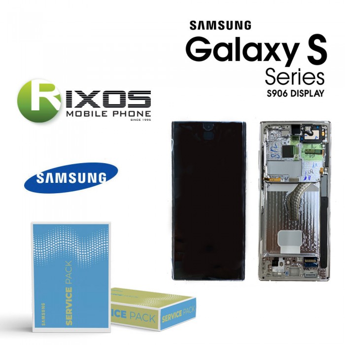 Samsung Galaxy S22+ (SM-S906) Lcd Display Unit Complete White GH82-27500B OR GH82-27501B
