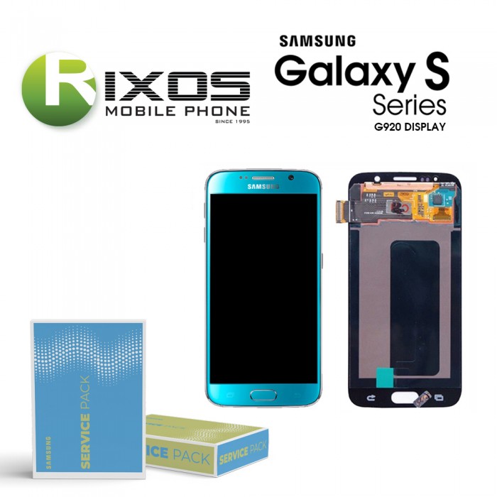 Samsung Galaxy S6 (SM-G920F) Display module LCD + Digitizer blue GH97-17260D