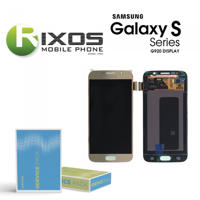 Samsung Galaxy S6 (SM-G920F) Display module LCD + Digitizer gold GH97-17260C
