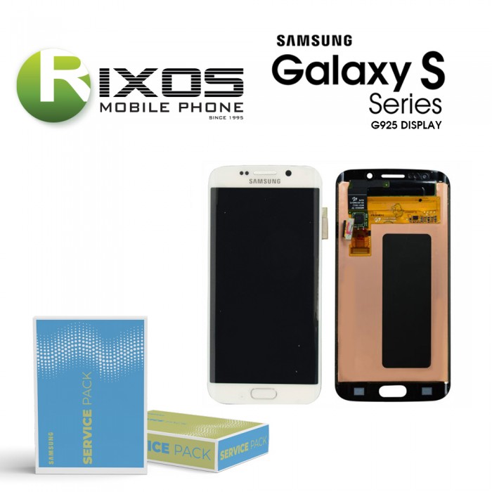 Samsung Galaxy S6 Edge (SM-G925F) Display unit complete white GH97-17162B Samsung Galaxy S6 Edge (SM-G925F) Display unit complete white GH97-17162B