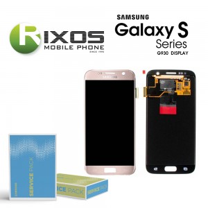 Samsung Galaxy S7 (SM-G930F) Display module LCD + Digitizer pink GH97-18523E