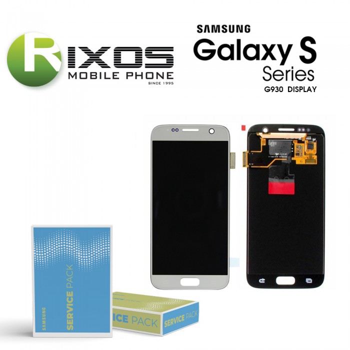 Samsung Galaxy S7 (SM-G930F) Display module LCD + Digitizer silver GH97-18523B