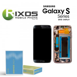 Samsung Galaxy S7 Edge (SM-G935F) Display module front cover + LCD + digitizer + battery black GH82-13388A
