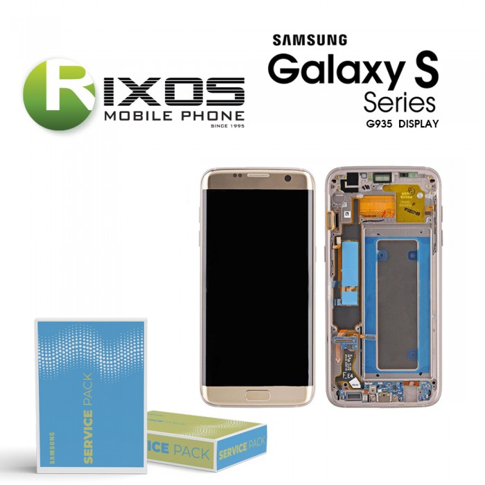 Samsung Galaxy S7 Edge (SM-G935F) Display unit complete gold GH97-18533C Samsung Galaxy S7 Edge (SM-G935F) Display unit complete gold GH97-18533C