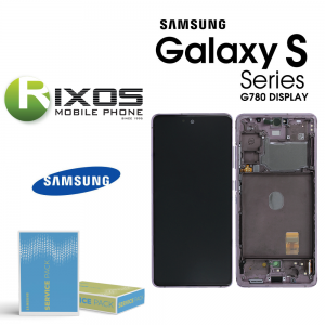  Samsung Galaxy S20 FE (SM-G780F) Lcd Display unit complete levander GH82-24220C OR GH82-24219C