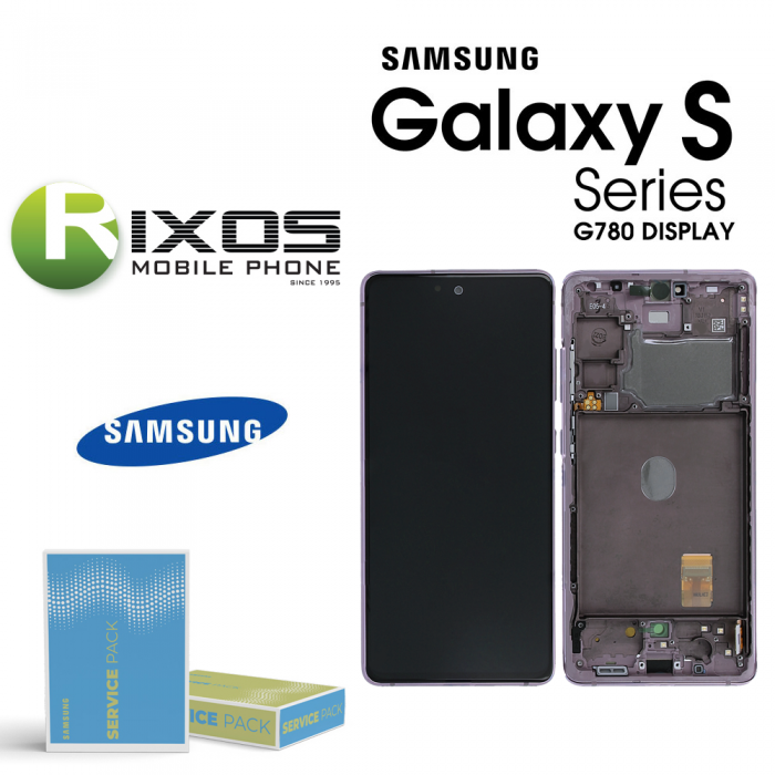 Samsung Galaxy S20 FE (SM-G780F) Lcd Display unit complete levander GH82-24220C OR GH82-24219C Samsung Galaxy S20 FE (SM-G780F) Lcd Display unit complete levander GH82-24220C OR GH82-24219C