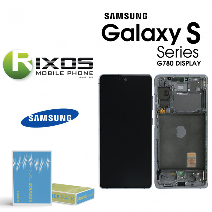 Samsung Galaxy S20 FE (SM-G780F) Lcd Display unit complete cloud white GH82-24219B OR GH82-24220B Samsung Galaxy S20 FE (SM-G780F) Lcd Display unit complete cloud white GH82-24219B OR GH82-24220B
