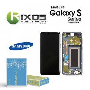 Samsung Galaxy S9 (SM-G960F) Lcd Display unit complete titanium grey GH97-21696C OR GH97-21697C