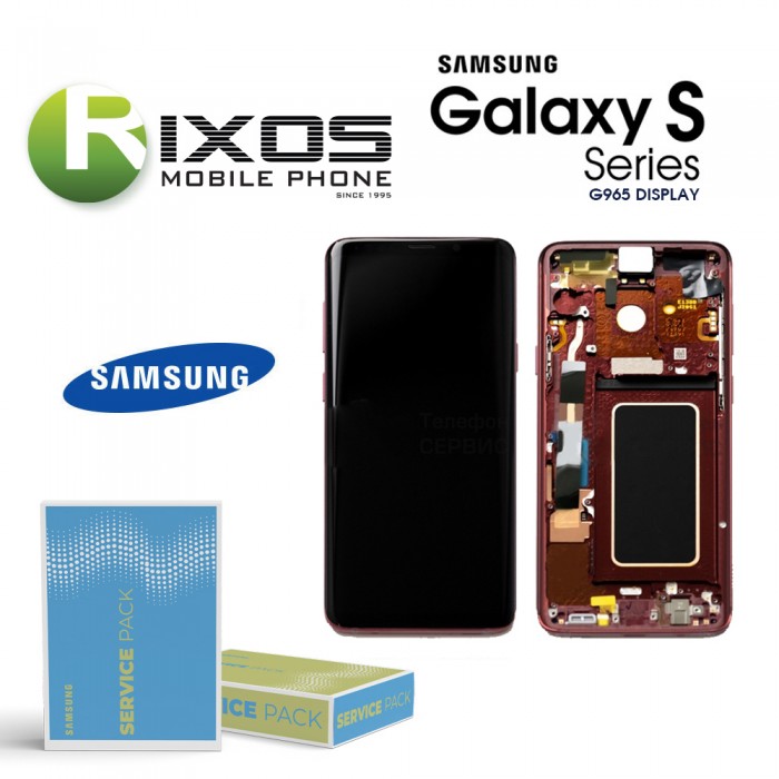 Samsung Galaxy S9 Plus (SM-G965F) Lcd Display unit complete red GH97-21691F OR GH97-21692F Samsung Galaxy S9 Plus (SM-G965F) Lcd Display unit complete red GH97-21691F OR GH97-21692F