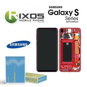 Samsung Galaxy S10e (SM-G970F) Lcd Display unit complete flamingo pink GH82-18852D OR GH82-18836D