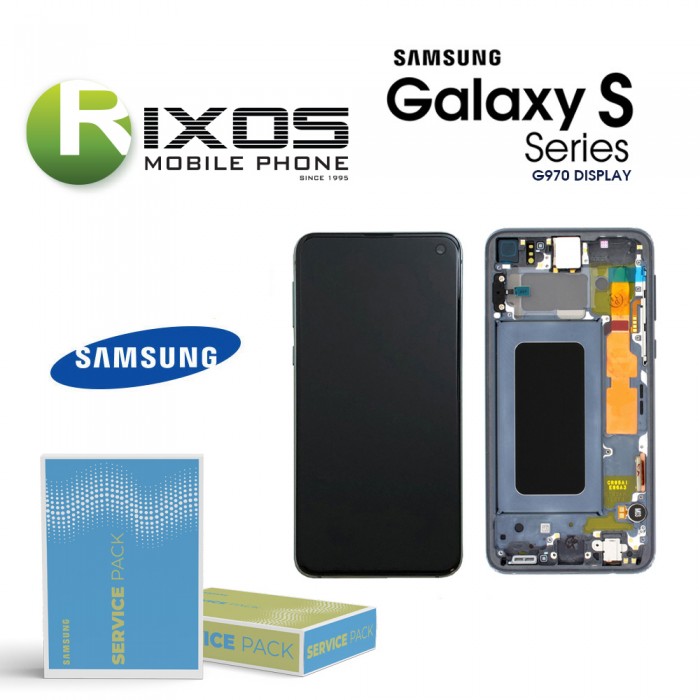 Samsung Galaxy S10e (SM-G970F) Lcd Display unit complete prism black GH82-18852A OR GH82-18836A