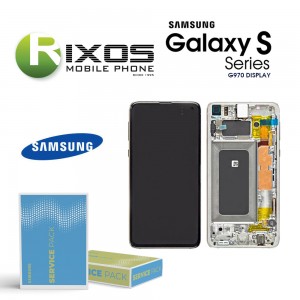 Samsung Galaxy S10e (SM-G970F) Lcd Display unit complete prism white GH82-18852B OR GH82-18836B