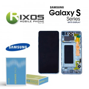 Samsung Galaxy S10 Plus (SM-G975F) Lcd Display unit complete prism blue GH82-18849C OR GH82-18834C
