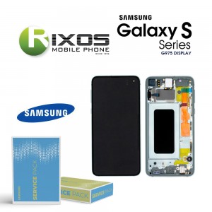 Samsung Galaxy S10 Plus (SM-G975F) Lcd Display unit complete prism green GH82-18849E OR GH82-18834E