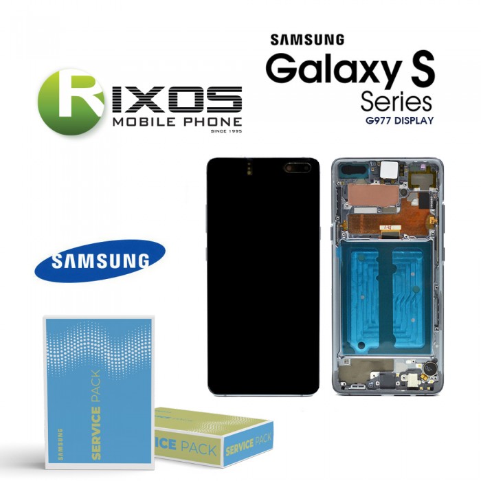 Samsung Galaxy S10 5G (SM-G977B) Lcd Display unit complete majestic black GH82-20442B Samsung Galaxy S10 5G (SM-G977B) Lcd Display unit complete majestic black GH82-20442B