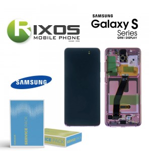 Samsung Galaxy S20 (SM-G980F) Lcd Display unit complete cloud pink GH82-22131C OR GH82-22123C