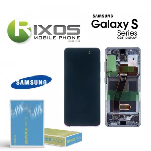 Samsung Galaxy S20 (SM-G980F) Lcd Display unit complete cosmic grey GH82-22131A OR GH82-22123A