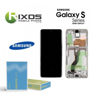 Samsung Galaxy S20 Plus 5G (SM-G986B) Lcd Display unit complete cloud white GH82-22134B OR GH82-22145B