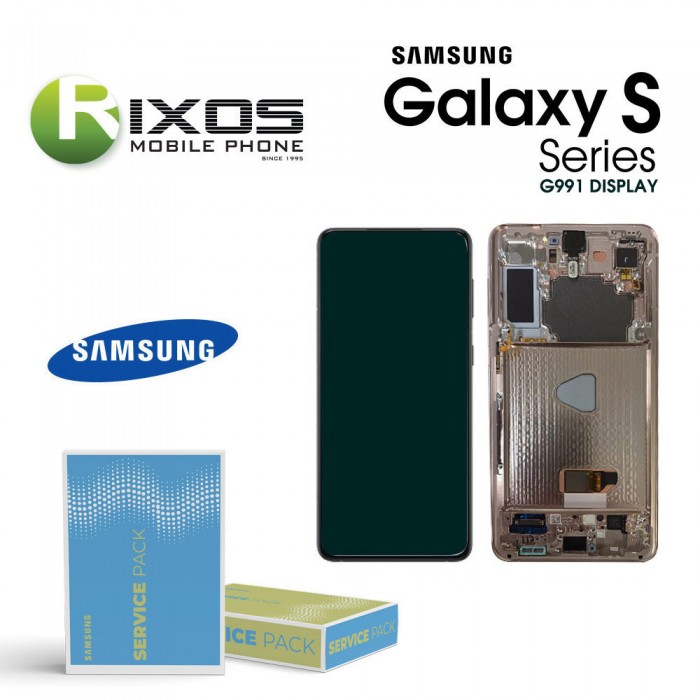 Samsung Galaxy S21 5G (SM-G991) Lcd Display unit complete Phantom Gray GH82-24544A OR GH82-24545A