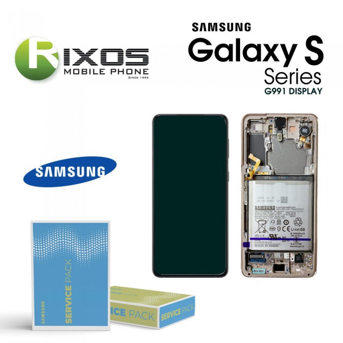 Samsung Galaxy S21 5G (SM-G991) Lcd Display unit complete Phantom White GH82-24718C OR GH82-24716C Samsung Galaxy S21 5G (SM-G991) Lcd Display unit complete Phantom White GH82-24718C OR GH82-24716C