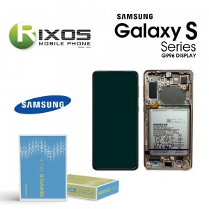 Samsung Galaxy S21+ 5G (SM-G996) Lcd Display unit complete Phantom Violet + Btry (With Camera) GH82-24744B OR GH82-24555B