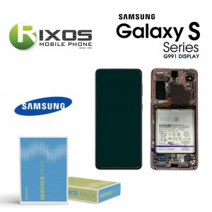 Samsung Galaxy S21 5G (SM-G991) Lcd Display unit complete Phantom Pink GH82-24718D OR GH82-24716D