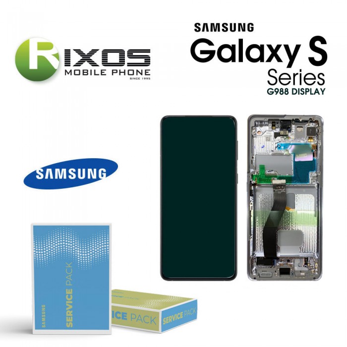 Samsung Galaxy S21Ultra 5G (SM-G998 With Camera ) Lcd Display unit complete Phantom Black GH82-24590A OR GH82-24989A