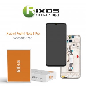 Xiaomi Redmi Note 8 Pro (M1906G7I M1906G7G) Display unit complete white 56000300G700 OR 56000B00G700