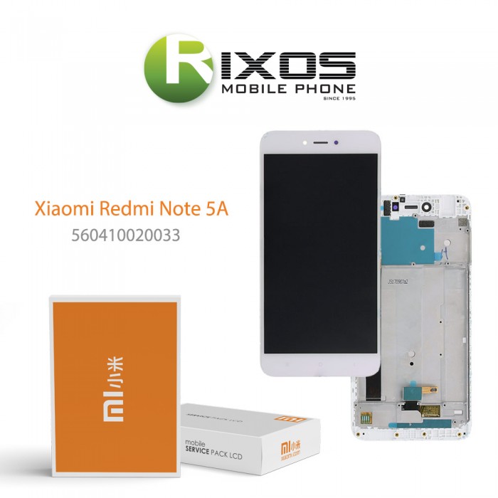 Xiaomi Redmi Note 5A Display unit complete white (Service Pack) 560410006033