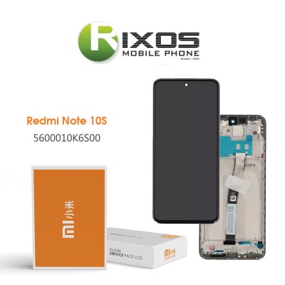 Xiaomi Redmi Note 10S ( NFC 2022 ) Lcd Display Unit Complete Black 5600010K6S00