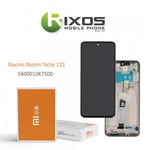 Xiaomi Redmi Note 11S ( NFC 2022 ) Lcd Display Unit Complete Black 5600010K7S00