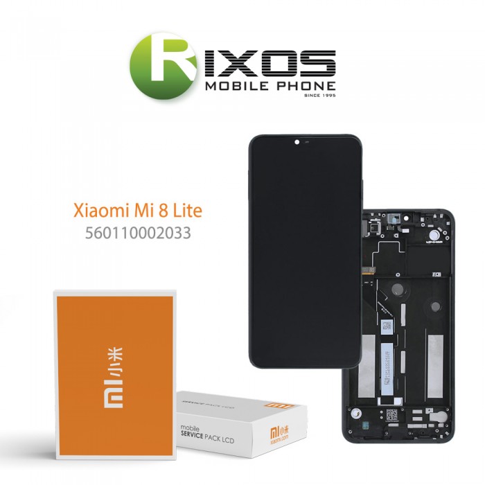 Xiaomi Mi 8 Lite, Mi 8X Display unit complete midnight black (Service Pack) 560110002033