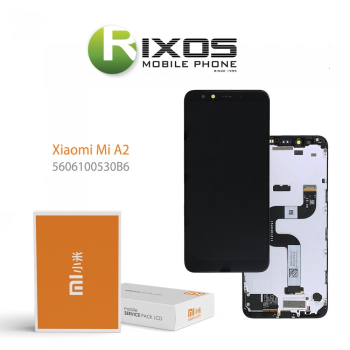 Xiaomi Mi A2 (Mi 6X) Display unit complete black (Service Pack) 5606100530B6