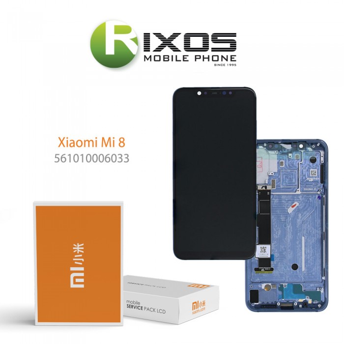 Xiaomi Mi 8 Display unit complete blue (Service Pack) 561010006033