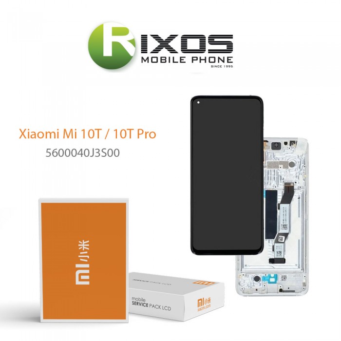Xiaomi Mi 10T / 10T Pro Lcd Display unit complete cosmic silver 5600040J3S00