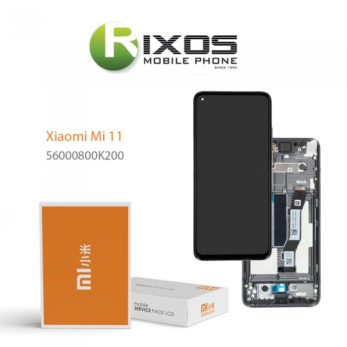 Xiaomi Mi 11 Lcd Display unit complete black 56000800K200