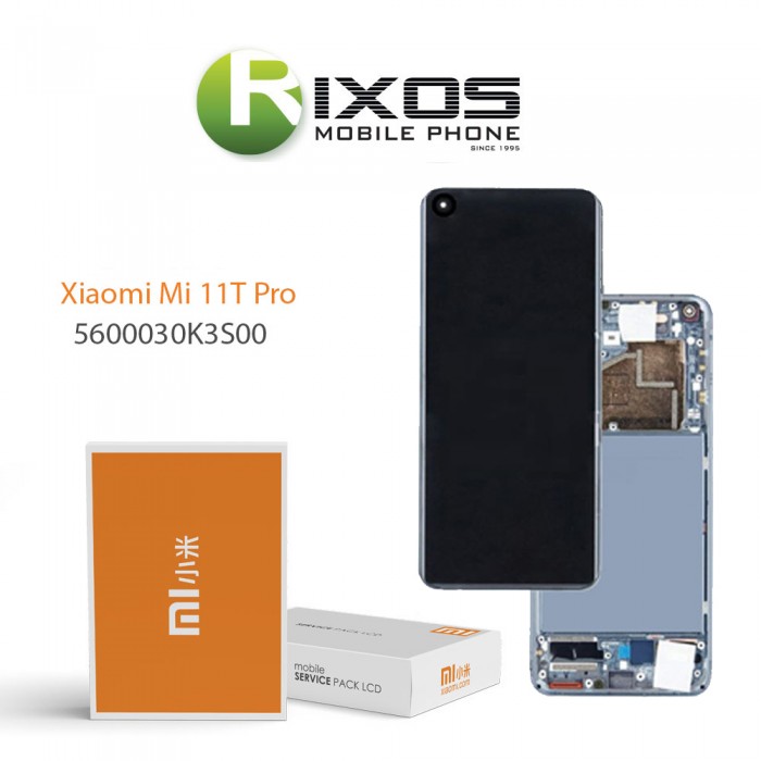 Xiaomi 11T  Pro (2021) Lcd Display Unit Complete Silver 5600040K3S00