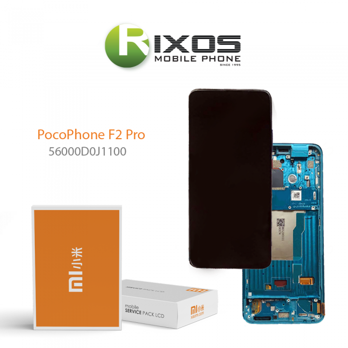 56000D0J1100-Xiaomi Poco F2 Pro LCD Display / Screen + Touch Blue / Green 56000D0J1100