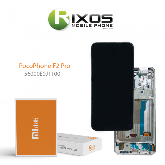 Xiaomi Poco F2 Pro Display unit complete white (Service Pack) 56000E0J1100