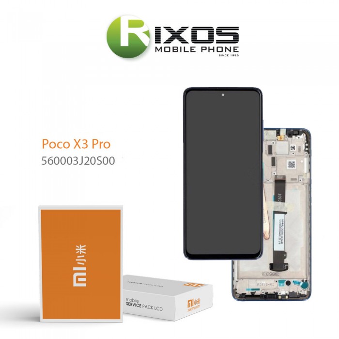 Xiaomi Poco X3 Pro Lcd Display unit complete Blue 560003J20S00
