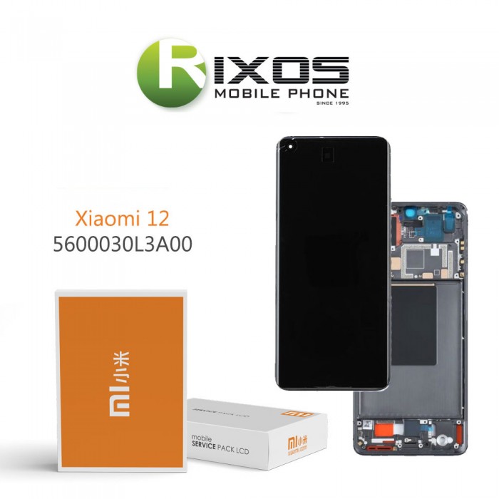 Xiaomi 12X ( 5G 2022 ) Lcd Display Unit Complete Black 5600030L3A00