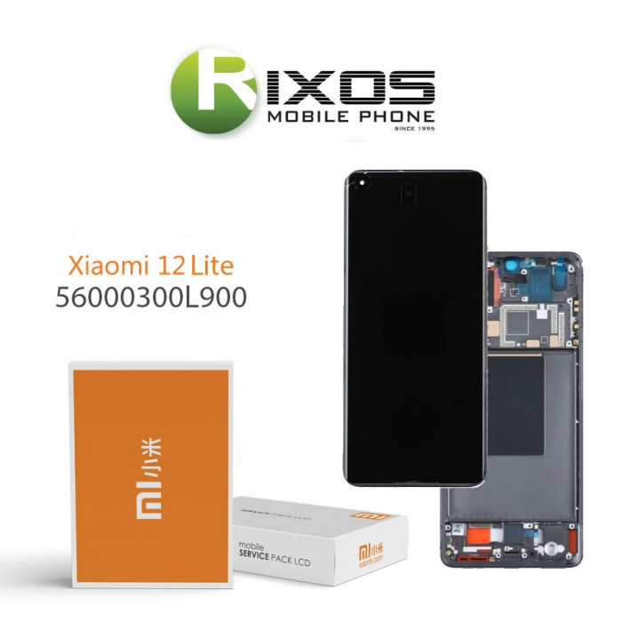 Xiaomi 12 Lite (2022) Lcd Display Unit Complete Black 56000300L900